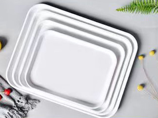 Fiberglass high-strength dinner plate